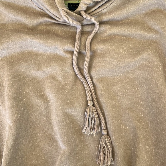 Anthropologie Current Air Shimmer Gold Foiled Sweatshirt - Picture 13 of 13